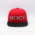 Twee toon 3D borduurbrief Logo Snapback Hat